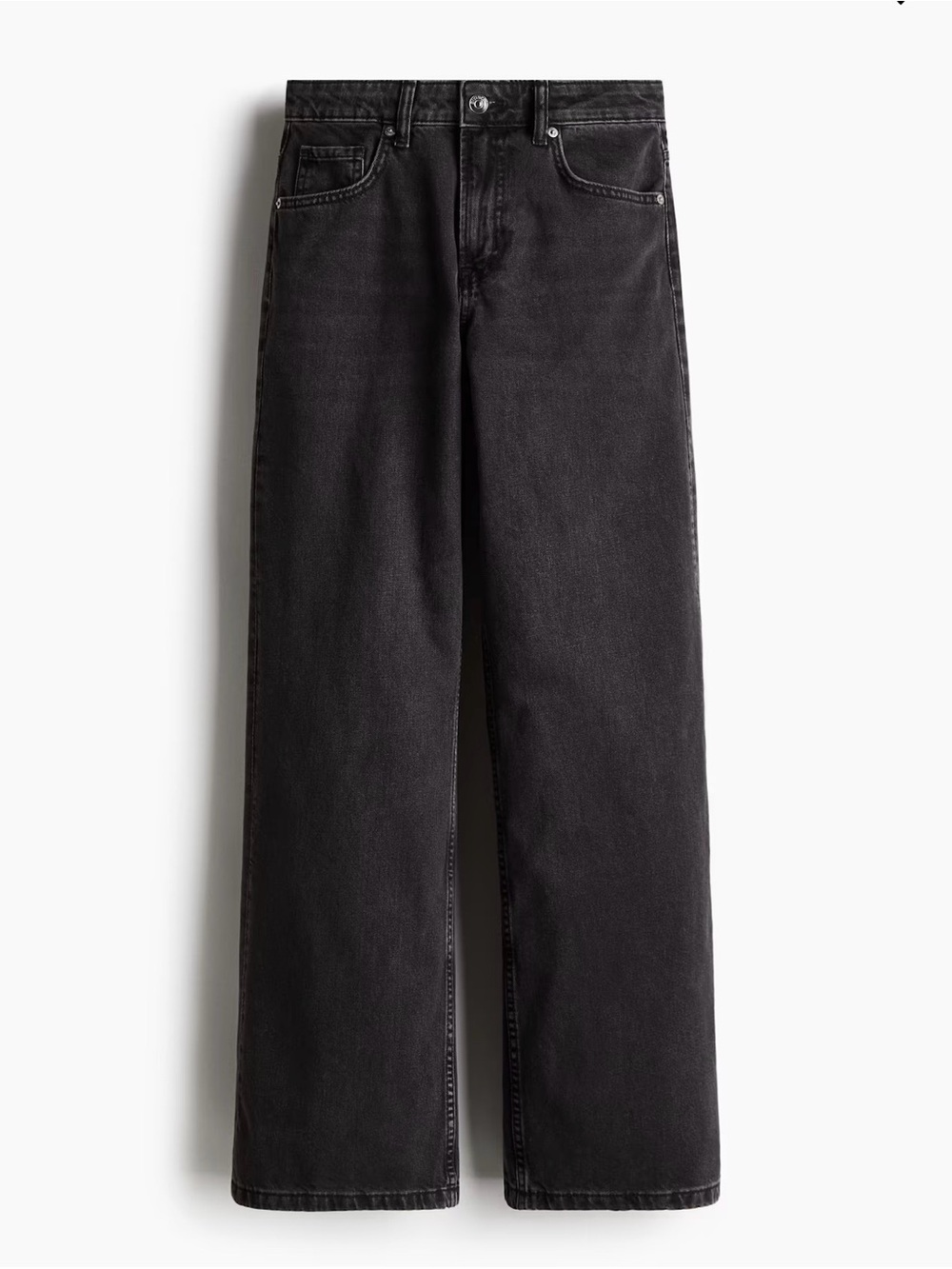 H&M Women’s Black Wide-Leg Jeans